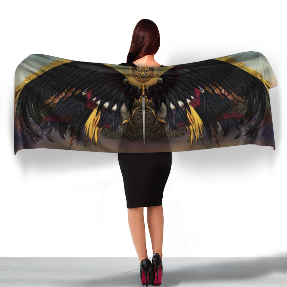 Raven Wings Long Scarf