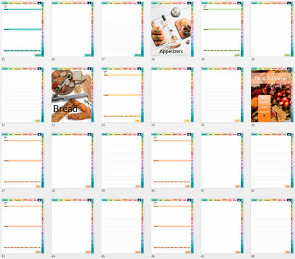 Home Chef’s Journal & Template Bundle