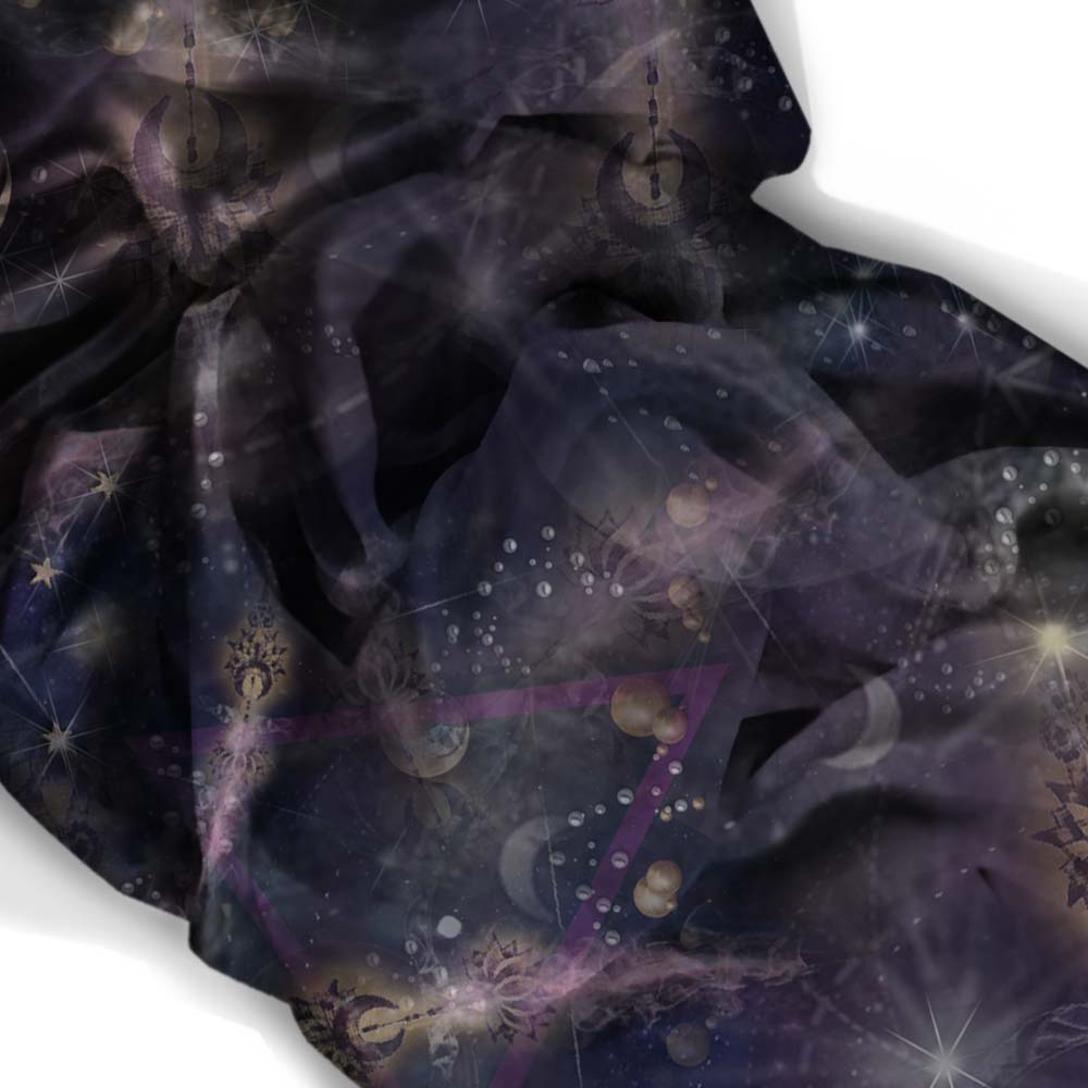 Shooting Stars Square Silk Scarf - deb schlier studio