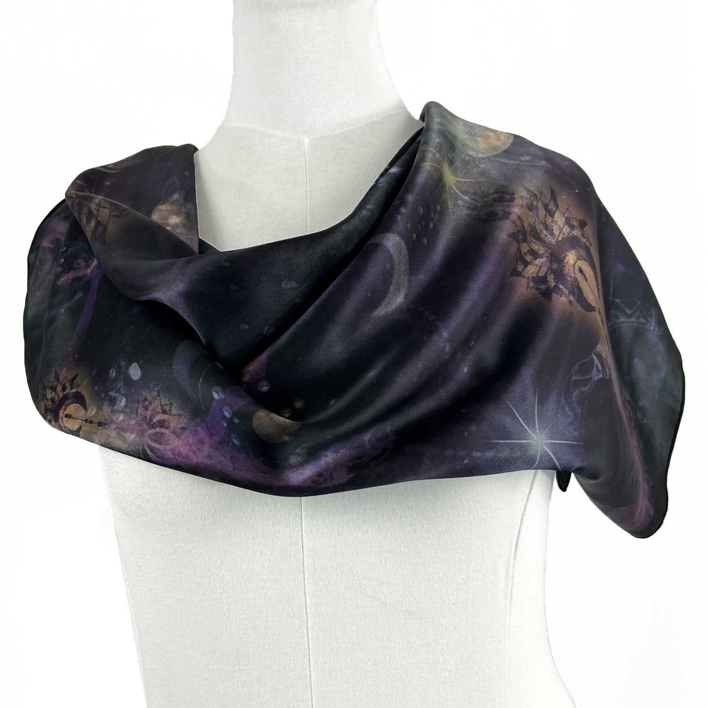 Shooting Stars Square Silk Scarf - deb schlier studio