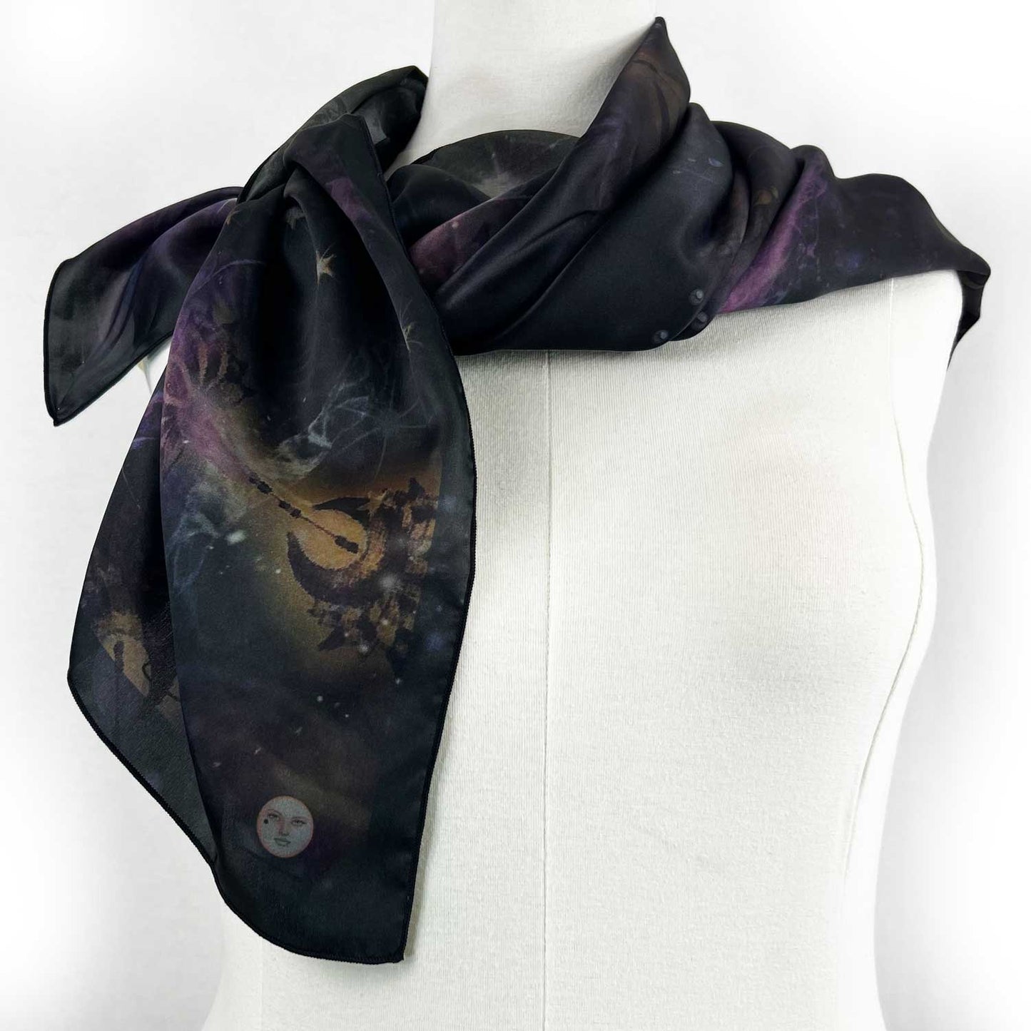 Shooting Stars Square Silk Scarf - deb schlier studio