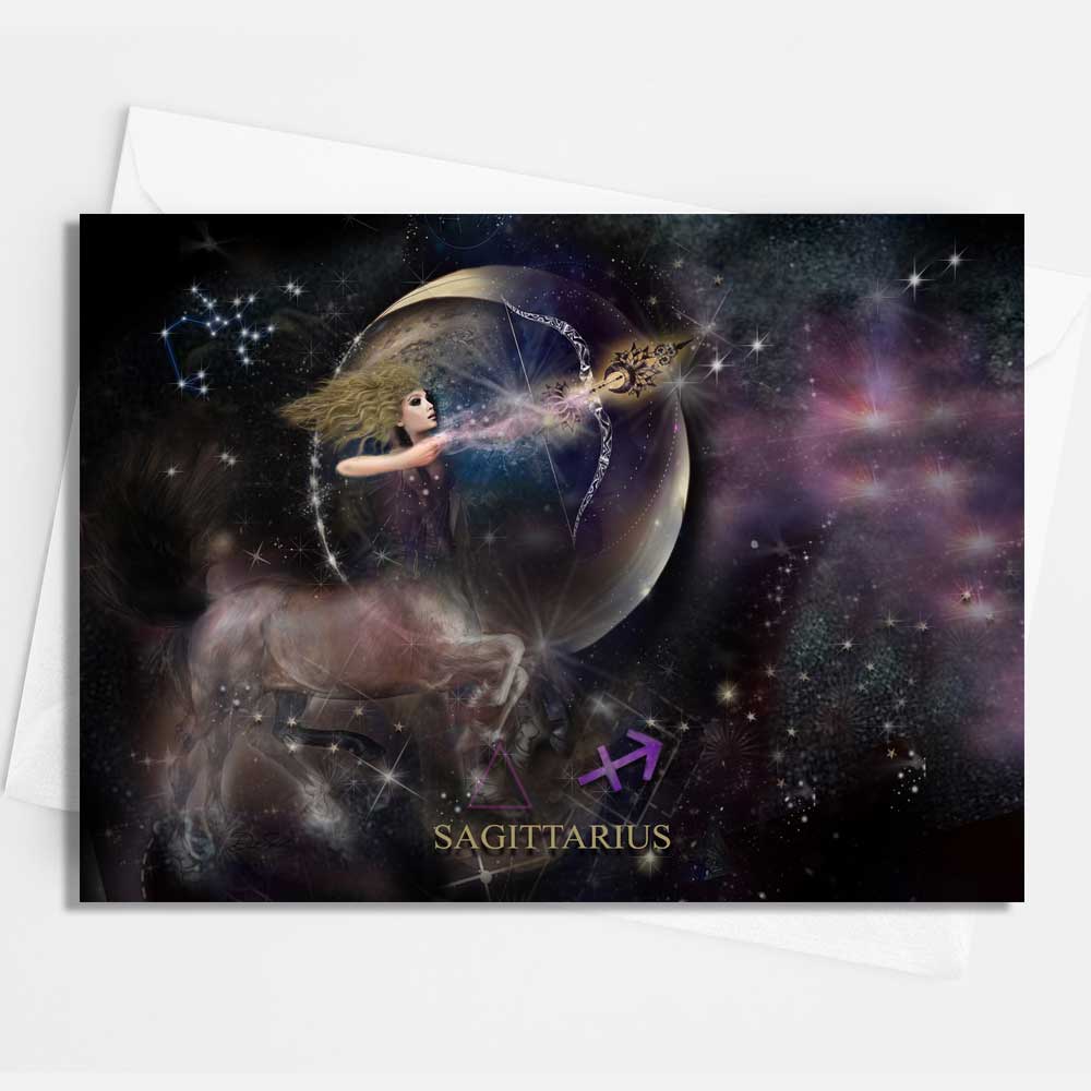 Sagittarius Note Cards