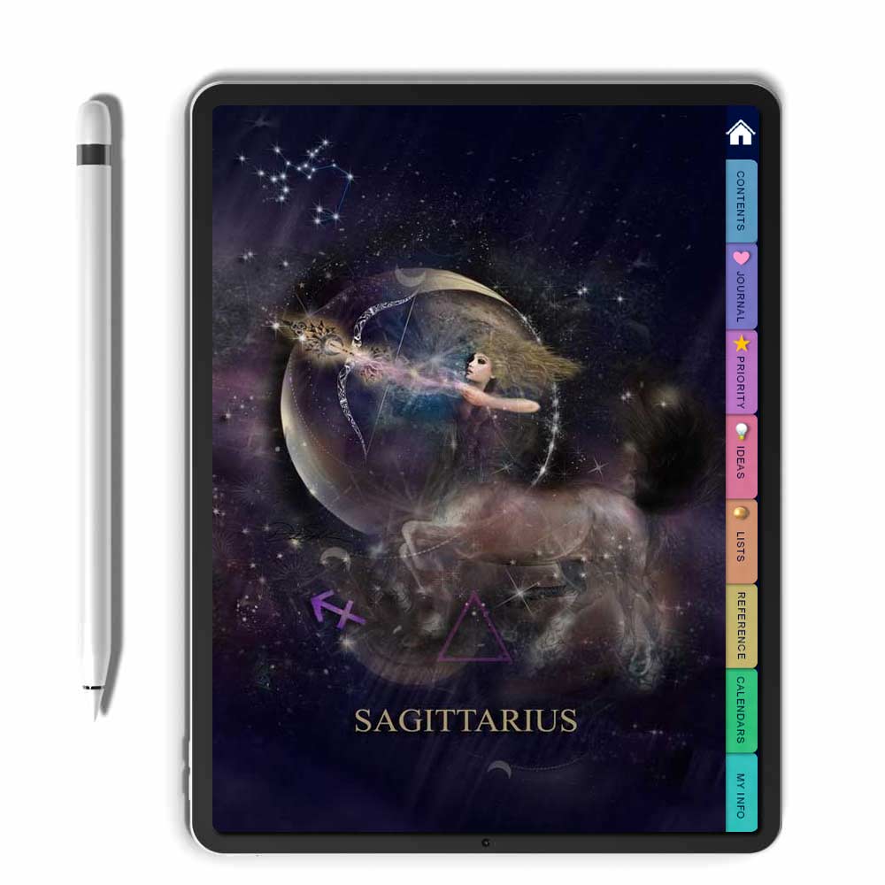 Sagittarius Digital Notebook - deb schlier studio