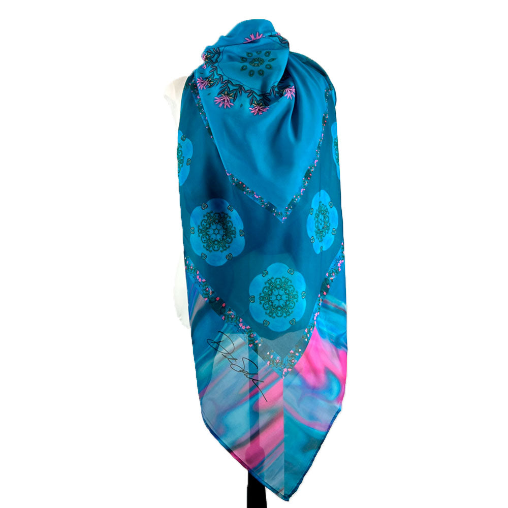 Sand Dollars Extra Large Chiffon Scarf - deb schlier studio