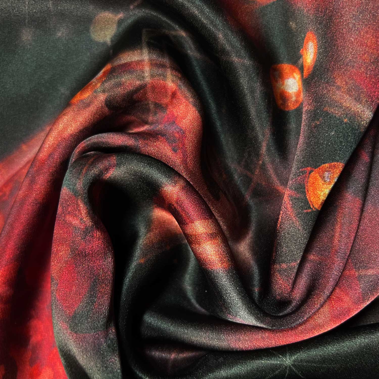 Midnight Meteor Shower Square Silk Scarf - deb schlier studio