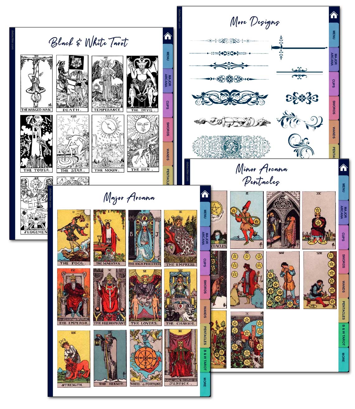 Tarot Sticker Book for GoodNotes & Noteshelf