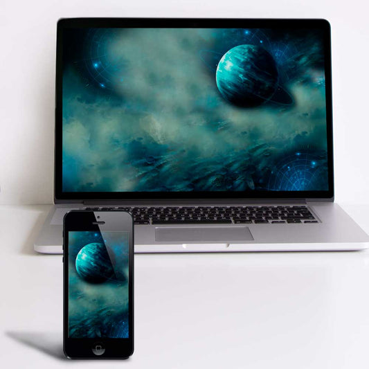 Uranus Cosmic Wallpaper - deb schlier studio