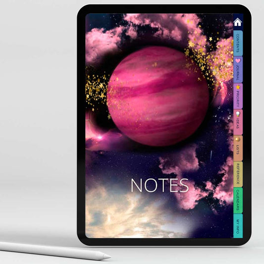 Venus Starscape Virtual Notebook - deb schlier studio