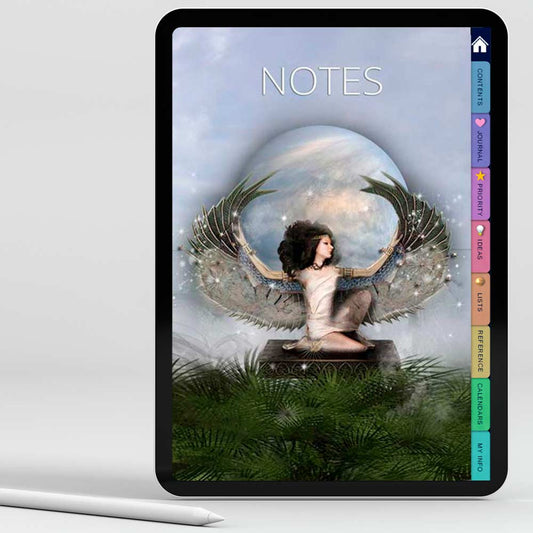 Winged Isis Virtual Notebook - deb schlier studio