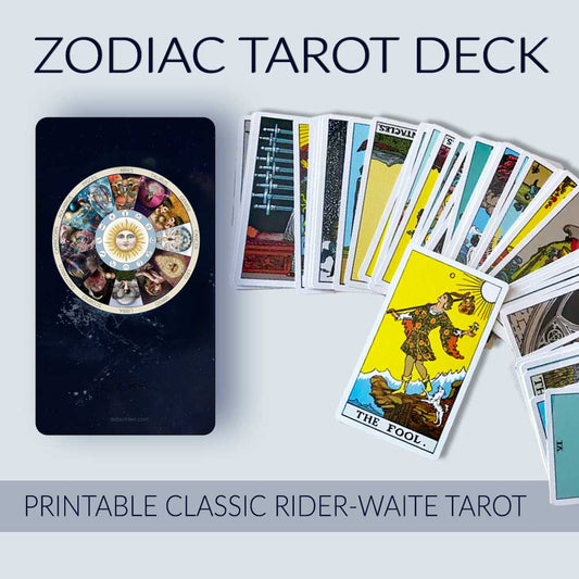 Zodiac Printable Tarot Deck