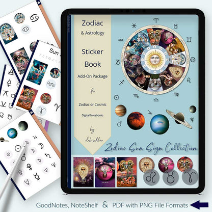 Zodiac Sticker Book Package